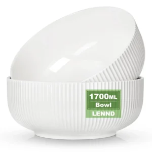 Salad Bowl Set - 2 Pack Ceramic Serving Bowls, 8 Inch