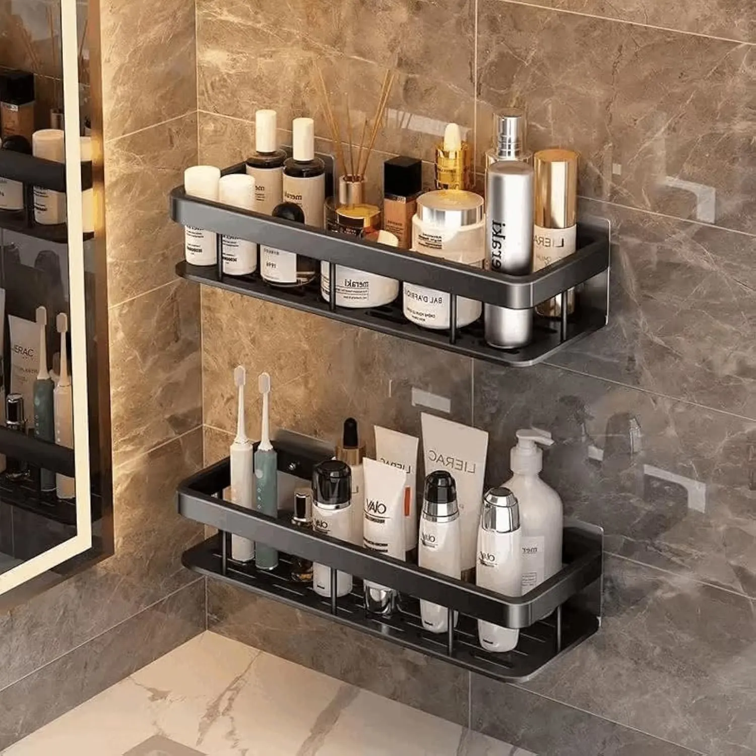 Shower Caddy Shelf No Drilling- Bathroom Organizer