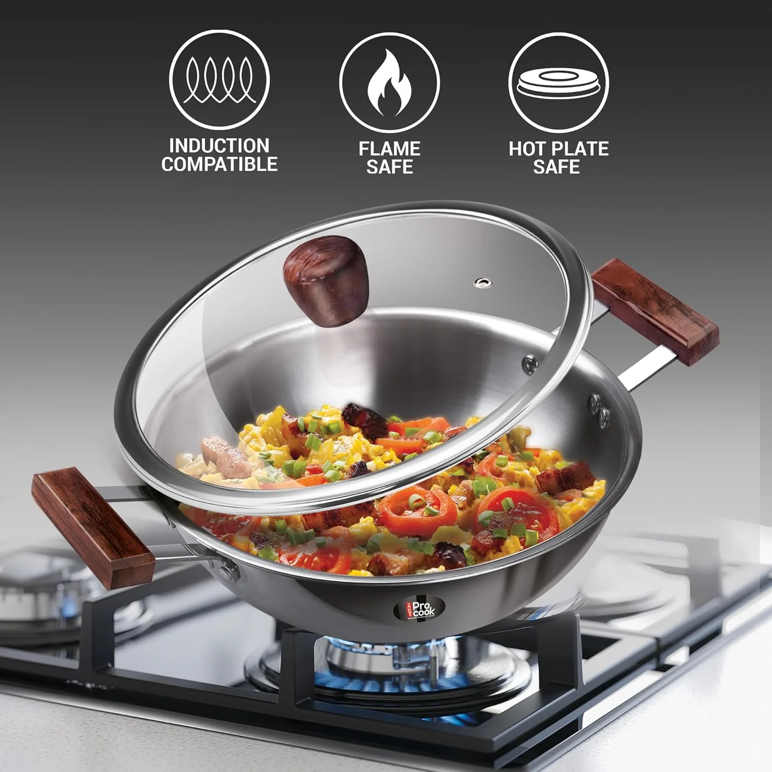 Triply Stainless Steel Cookware Set - Induction Safe - Image 2