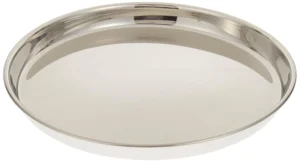 Stainless Steel Dinner Plate - Silver, 25cm