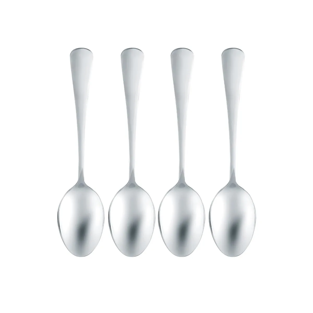 Steel Spoons Set of 4 Heavy Duty Table Spoons