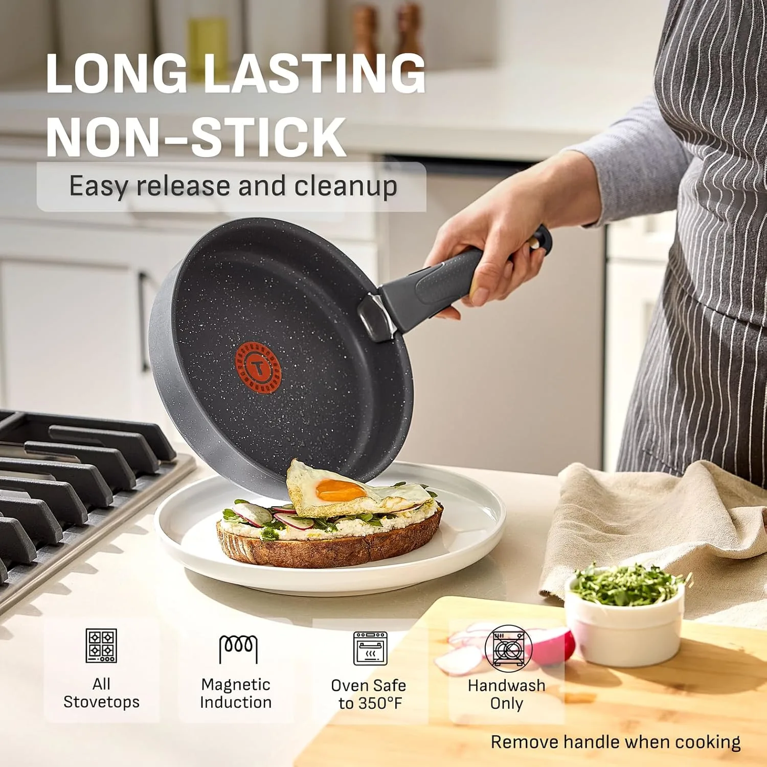Tefal Ingenio Nonstick Pots and Pans Set Removable Handle - Image 4