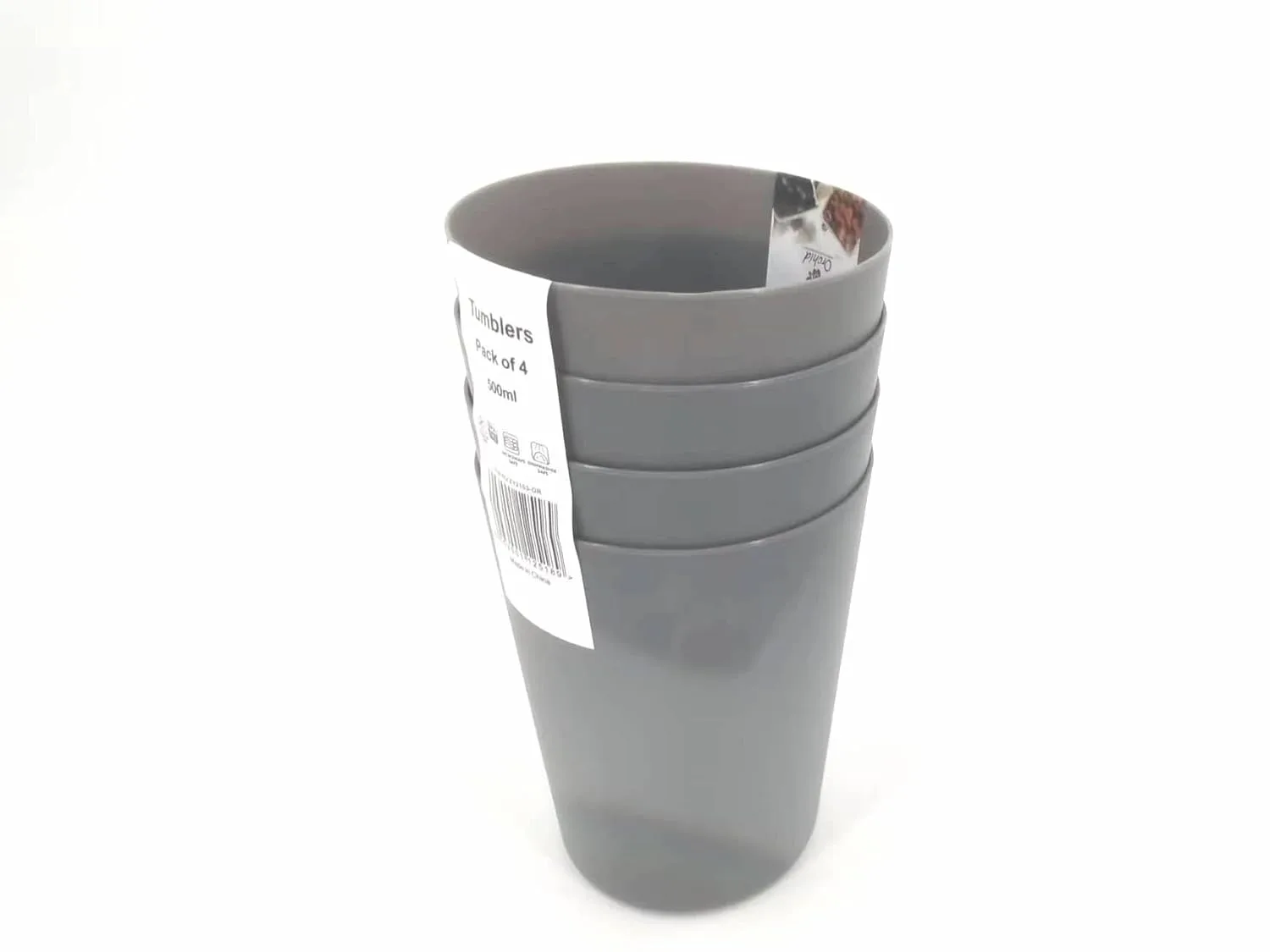 500ML Tumblers Set of 4 - Durable Plastic Glasses - Image 3