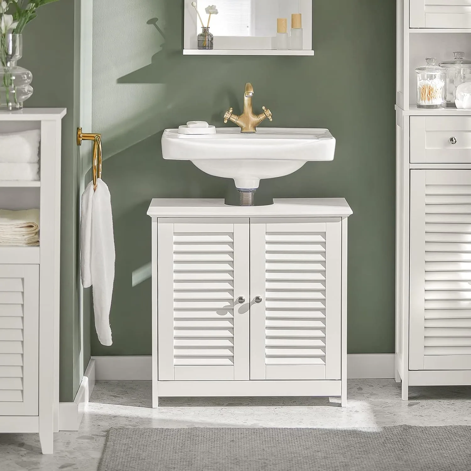 Under Sink Cabinet Bathroom Storage Unit Organizer - Image 2