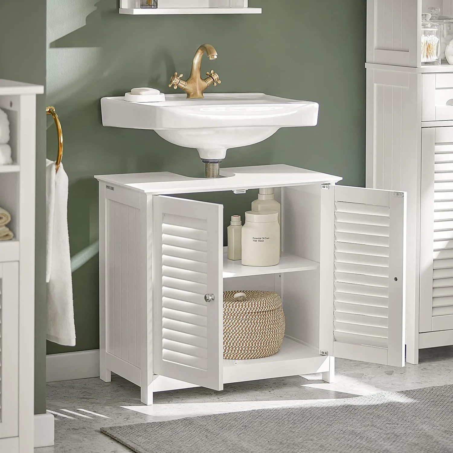 Under Sink Cabinet Bathroom Storage Unit Organizer - Image 4