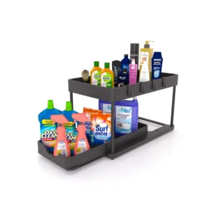 Under Sink Organizer 2 Pack Sliding Basket