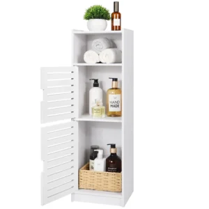 Waterproof Bathroom Cabinet Storage Unit White
