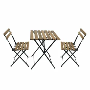 Yatai Bistro Set - Folding Patio Table & Chairs