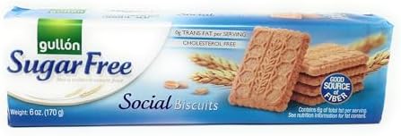 Gullon Sugar Free Fiber Cookies, 6 oz.