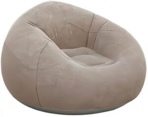 Bean Bag Chairs Inflatable Sofa Chair Inflatable Camping Chairs Blow up Chairs Folding Portable Inflatable Chair for Living Room Bedroom Reading Room (Grey)