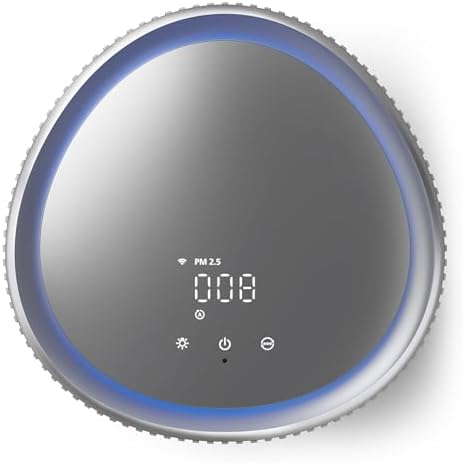 Philips Smart Air Purifier PureProtect 4200 Series - Rooms up to 156 m2, HEPA, Active Carbon, 5 Speeds, Sleep Mode, Child Lock, Connected to Air+App, Supernova Silver - AC4220/12