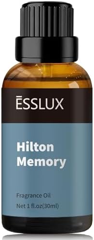 Hotel Diffuser Oil, ESSLUX Luxury Hotels Fragrance Oil Diffuser Scents, Inspired by Hilton Hotel Scent, 30ml Essential Oils for Home for Diffusers, Massage, Soap, Candle Making Scents, Perfume