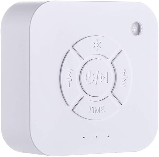 Elecdon White Noise Sound Machine, High Fidelity 9 Natural And Soothing Sounds Sleep Portable Therapy Machine With Baby Night Light For Home, Baby, Travel