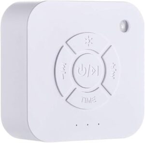 Elecdon White Noise Sound Machine, High Fidelity 9 Natural And Soothing Sounds Sleep Portable Therapy Machine With Baby Night Light For Home, Baby, Travel