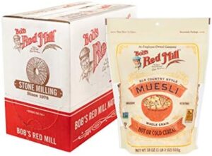Bob's Red Mill Old Country Style Muesli, 18oz (Pack of 4) - Non GMO, Whole Grain, Vegan, Kosher