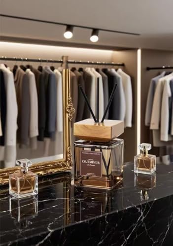 200ml Premium Oud & Agarwood Reed Diffuser | Long-Lasting Home Fragrance | Natural Essential Oil Room Scent | Elegant Aromatherapy for Bedroom, Living Room & Office