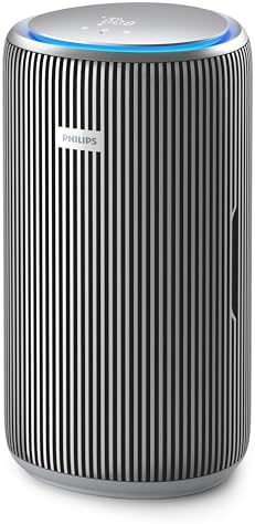 Philips Smart Air Purifier PureProtect 4200 Series - Rooms up to 156 m2, HEPA, Active Carbon, 5 Speeds, Sleep Mode, Child Lock, Connected to Air+App, Supernova Silver - AC4220/12