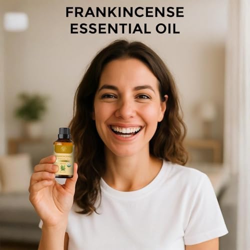 Organic Frankincense Essential Oil | USDA Certified | 100% Pure and Natural Frankincense Oil Essential for Skin Home Fragrance | 30ml