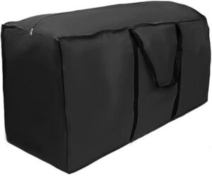 Garden Furniture Cushion Storage Bag 173x76x51cm Waterproof Anti-UV Heavy Duty Rip Proof 210D Oxford Fabric Christmas Tree Storage Bag Outdoor Garden Patio Cushion Cover Bags with Handle