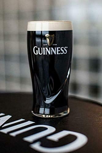 Guinness Guinness Logo Unisex Pint Glass Transparent, Glass,