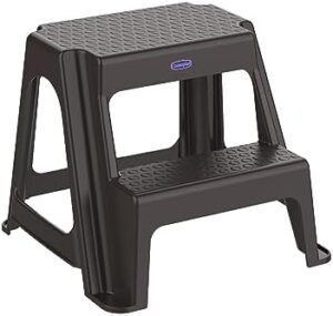 Cosmoplast Ladder Stool, Dark Brown