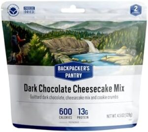 Backpacker's Pantry Dark Chocolate Cheesecake, Two Serving Pouch, (Packaging May Vary)
