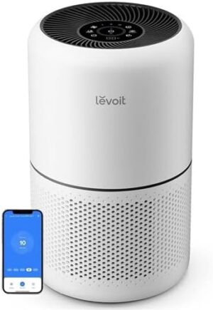 LEVOIT Smart Air Purifier with Plasma for Home Bedroom, H13 HEPA Filter with Air Quality Sensor, Removes 99.97% Pollen Allergies Dust Odours, Alexa Enabled with Quiet Auto Mode, Core300S Pro
