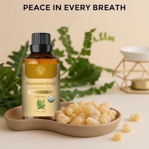 Organic Frankincense Essential Oil | USDA Certified | 100% Pure and Natural Frankincense Oil Essential for Skin Home Fragrance | 30ml