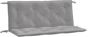 vidaXL Garden Bench Cushions 2 pcs, Outdoor Cushion for Bench, Seat Pad for Patio Terrace Balcony Living Room, Chair Pad, Grey Oxford Fabric