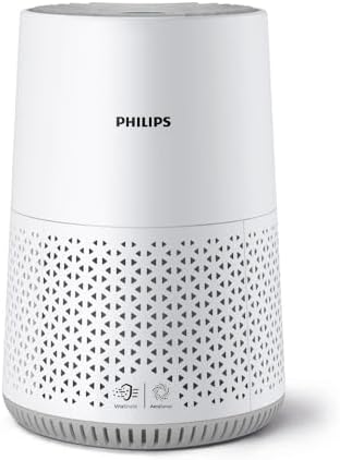 Philips Air Purifier 600 Series, Energy Efficient with Smart Sensor, for Allergy Sufferers, HEPA Filter Removes 99.97% of Pollutants, Covers up to 44 m², App Control, White (AC0651/10)
