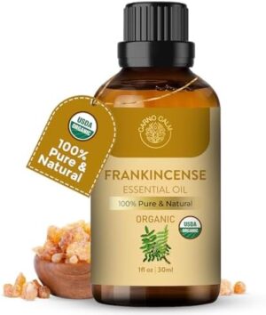 Organic Frankincense Essential Oil | USDA Certified | 100% Pure and Natural Frankincense Oil Essential for Skin Home Fragrance | 30ml