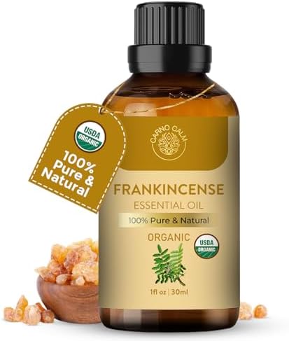 Organic Frankincense Essential Oil | USDA Certified | 100% Pure and Natural Frankincense Oil Essential for Skin Home Fragrance | 30ml