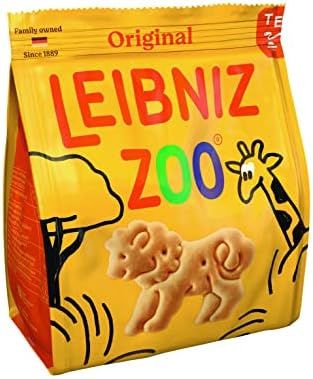 Bahlsen Leibniz Zoo Original Butter Biscuits - Animal Shaped Crisp Butter Cookies 100g Each - Pack of 3