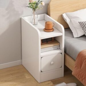 SLEEPHEAD®Multi-Functional Nightstand, Single Drawer, 20cm widthMini Storage Cabinet, Simple Bedside Cabinet, Suitable for Bedroom, Next to The Sofa, Living Room