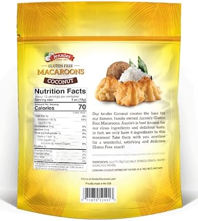 Jennies Macaroon, Coconut, 8 oz