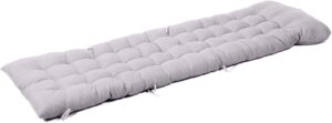 outdoor cushion Sun Lounger Cushion Recliners Replacement Cushion Durable Mattress Thick Chair Pads Sunbed Covers for Indoor Outdoor (Color : Light Grey)