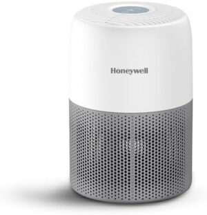 Honeywell Air Purifier for Home & Office, 3-in-1 filter - Pre-Filter, H13, Activated Carbon Filter, Removes 99.99% Pollutants, Allergens, Pet Danger, Smoke, Dust & Pollens - Air touch V1