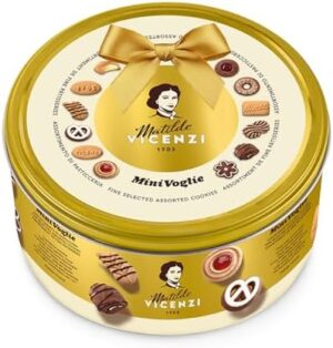 Matilde Vicenzi - Minivoglie, Selection Of Assorted Cookies, In Decorated Tin, Pack Of 500 G