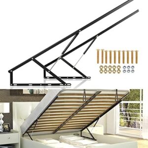 Dyna-Living 5FT Bed Lift Mechanism - 120kg/264.5lbs Load Capacity Hydraulic/Pneumatic Gas Spring Heavy Duty Bed Storage Lift for Storage Bed Box or Sofa Bed