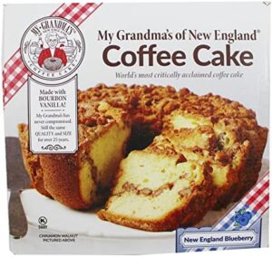My Grandma's New England Blueberry Coffee Cake - Moist and Flavorful Coffee Cake - Maple Sweetened Cake for Special Occasions - 1.75 Pound (My Grandma's Blueberry Coffee Cake)