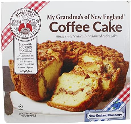 My Grandma's New England Blueberry Coffee Cake - Moist and Flavorful Coffee Cake - Maple Sweetened Cake for Special Occasions - 1.75 Pound (My Grandma's Blueberry Coffee Cake)