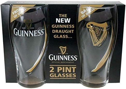 Guinness Guinness Logo Unisex Pint Glass Transparent, Glass,