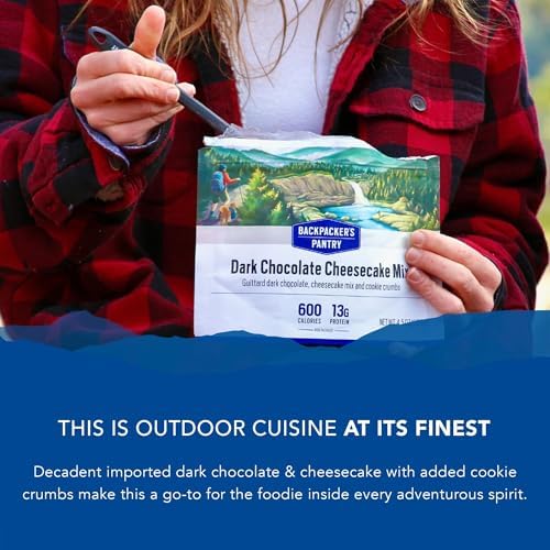 Backpacker's Pantry Dark Chocolate Cheesecake, Two Serving Pouch, (Packaging May Vary)