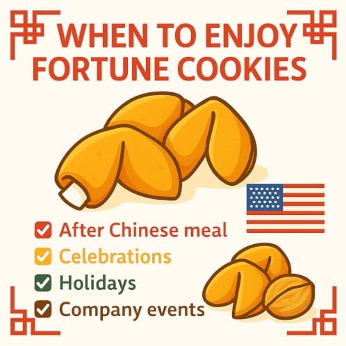 Sky Ecommerce | Fortune Cookies 100Pk | Premium USA Baked, Bulk Fortune Cookies Individually Wrapped, Fortune Cookie Rounds, Fresh Cookies, Chinese Fortune Cookies, Chinese New Year Snacks