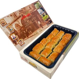 Gulluoglu's famous Turkish Pistachio Baklava 14 pieces (1.1 lb-500gr), daily fresh shipment from Istanbul/Turkey
