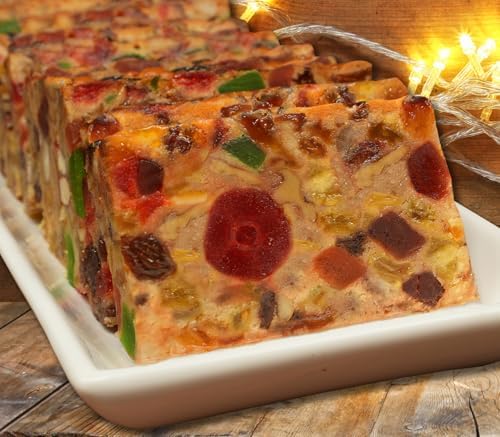 FRUIT CAKE Boxed - 1 lb Dark Recipe Claxton Fruitcake by Claxton Fruitcake