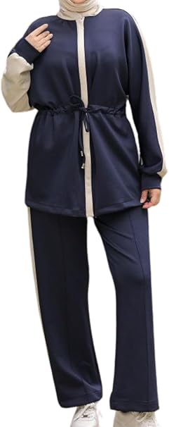 istanbul styles Modest Turkish Hijab Tracksuit for Muslim Women 2 Piece Sportswear Set Perfect for Casual Comfort Activewear