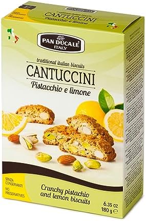 PAN DUCALE Crunchy Pistachio And Lemon Biscuits 180g