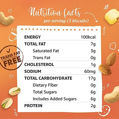 Britannia Good Day Almond Pistachio Cookies 72G, Multipack Of 8, Biscuits With Nuts & Butter