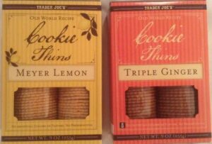 Trader Joe's Joe Bundle - Cookie Thins Meyer Lemon and Triple Ginger - 2 Items